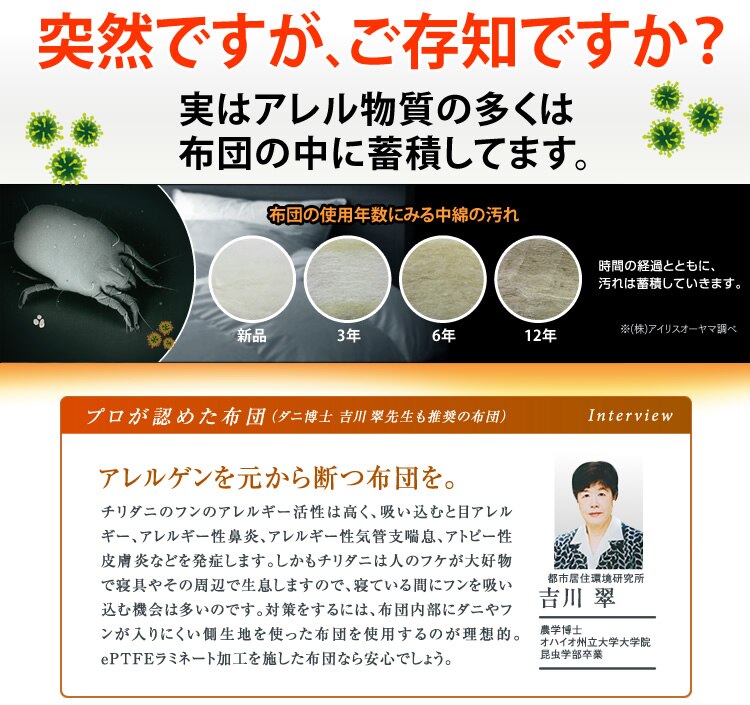 アレルブロック　掛布団