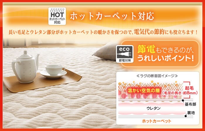 ホットカーペット対応