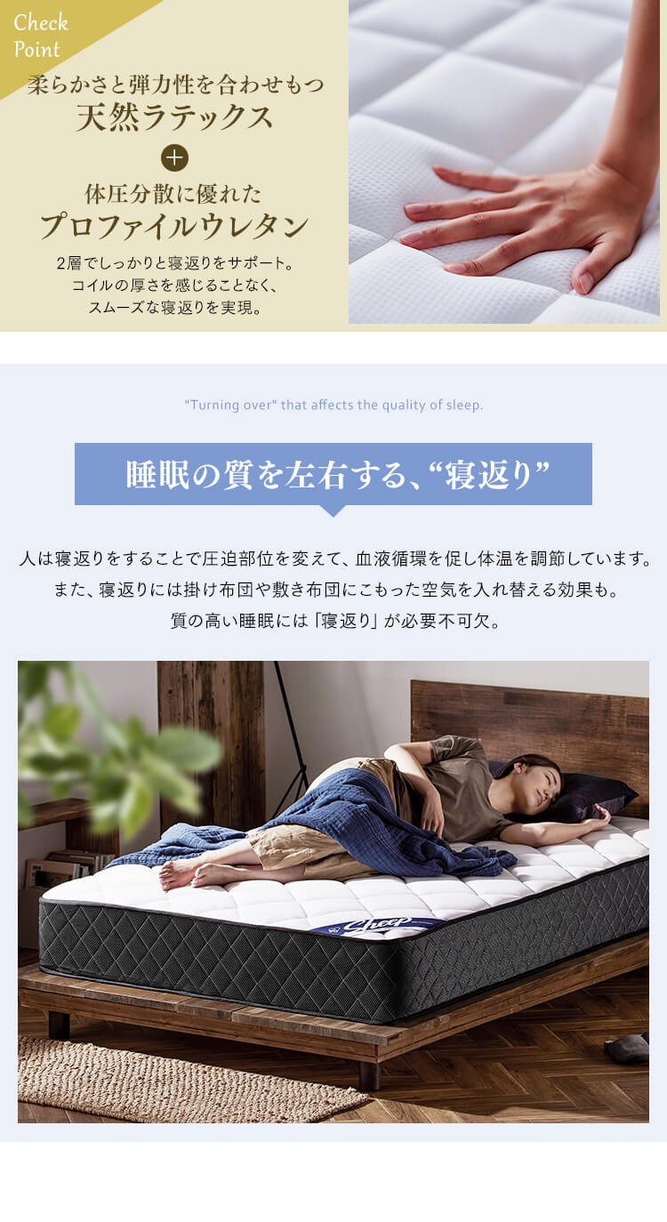ポケットコイルマットレス S PMTS25H-S ホワイト7