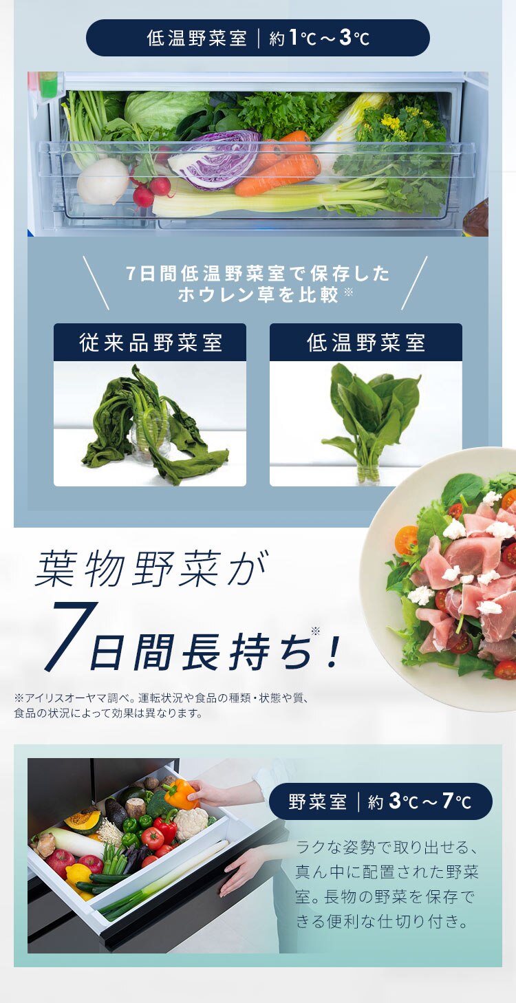 【設置無料】 冷蔵庫 503L カメラ付き 自動霜取り 大容量冷凍室132L ストックアイ フレンチドア 幅68.5cm IRSN-C50A-B ブラック【代引き不可】8