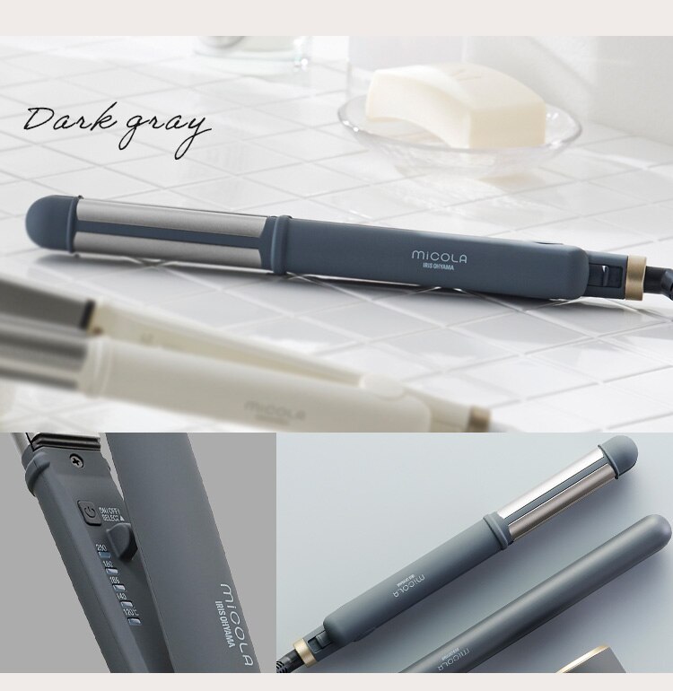 MiCOLA ストレートアイロン スムースケアコーティング 2WAY HIR-MS201-A ブルー12