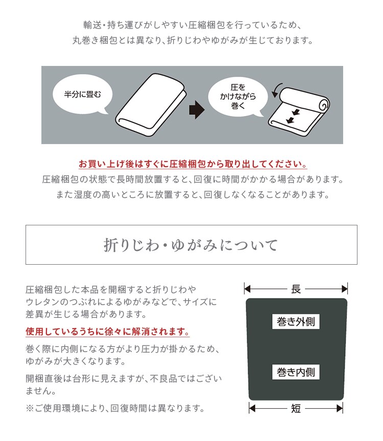 ラグ ラ・クッションラグ ヘリンボーン柄 185cm&times;240cm 3畳 厚さ3cm グレー ACRHV-182413