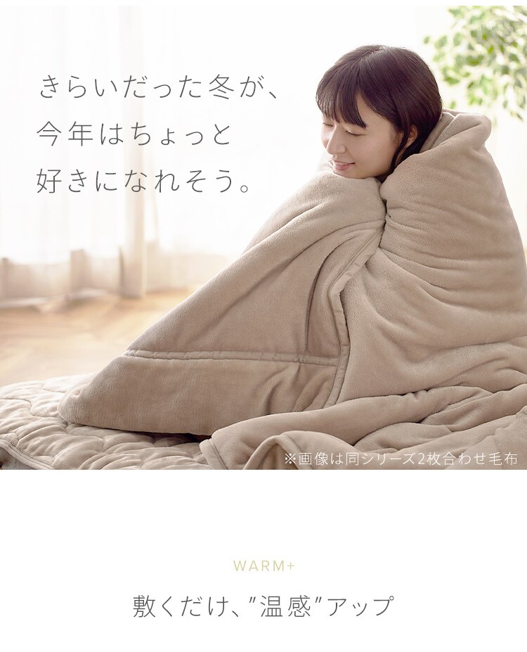  枕パッド 吸湿発熱 抗菌防臭 洗濯可 ベージュ 1