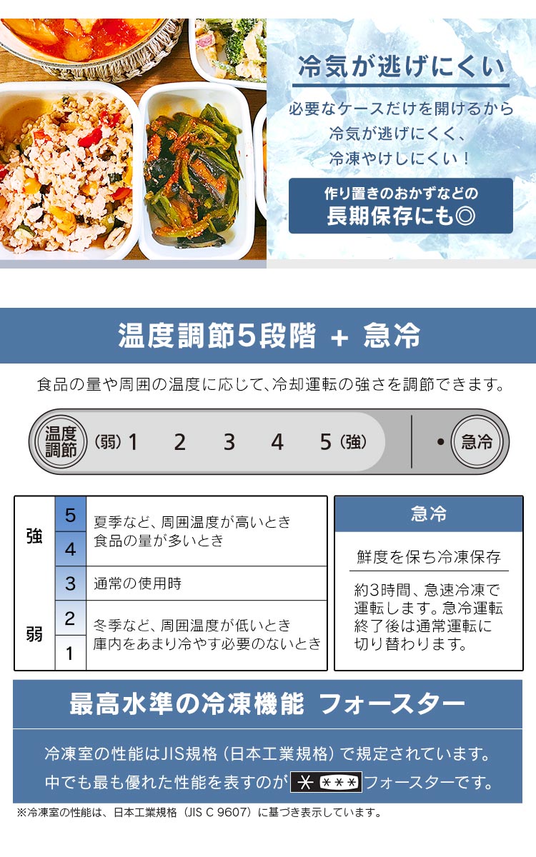 【訳あり】冷凍庫 80L 幅スリム 自動霜取り  【スキマックス】8