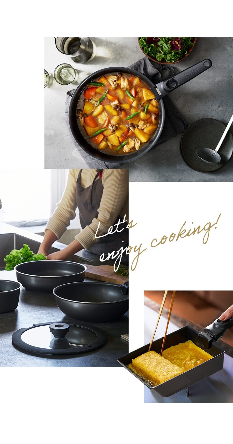 フライパン 深型 6点セット IH/ガス火対応 DIAMOND COAT PAN TERA EHDC-S6S グレイッシュブラウン10