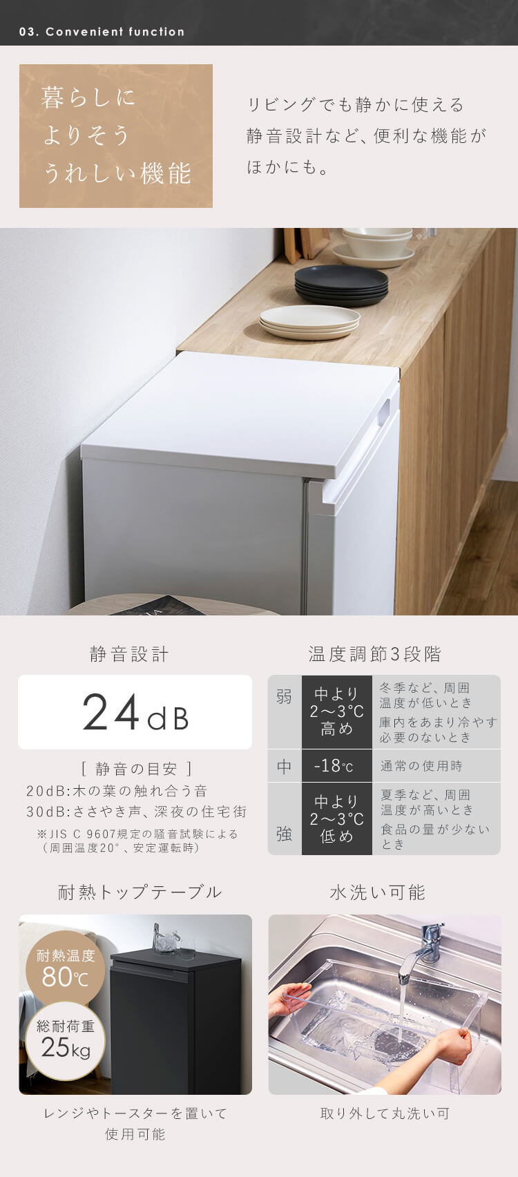 【訳あり】冷凍庫 66L 奥行スリム IUSN-7A-W 【スキマックス】5