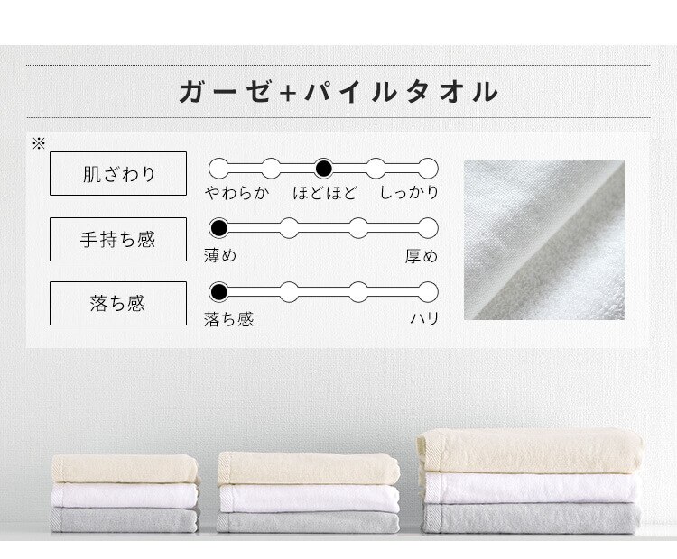 【4枚セット】今治製 フェイスタオル ボリュームタッチ FT-V2 アイボリー9