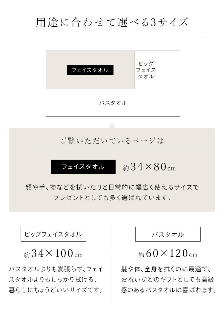 【4枚セット】今治製 フェイスタオル ボリュームタッチ FT-V2 アイボリー1