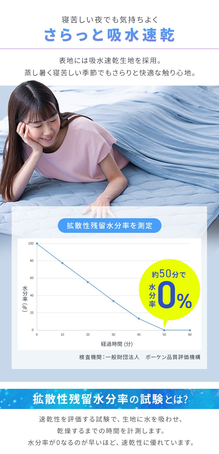 タオルケット シングル 夏用 接触冷感 Q-max0.429 ライトグレー2