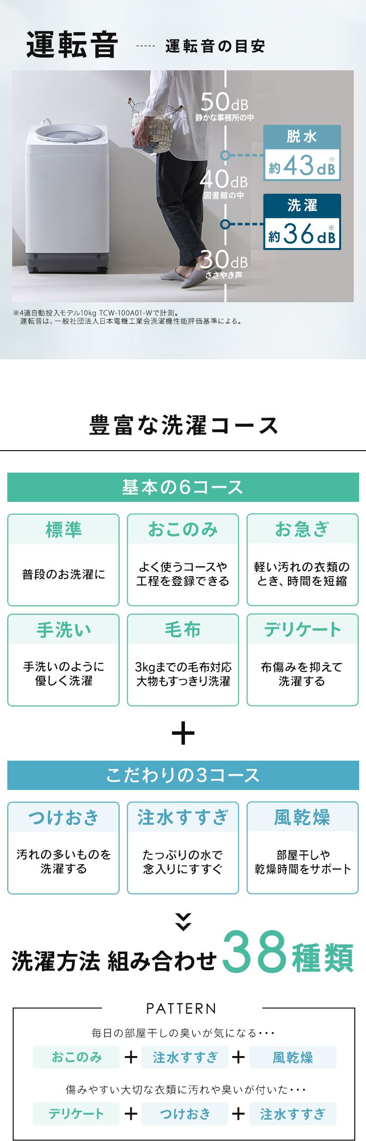 洗濯機 10kg OSH 4連タンク 洗剤自動投入 ガチ落ち極渦洗浄 省エネ 節水 ラクとれLOW設計 インバーター搭載 二人暮らし ファミリー向け TCW-100A02-W8