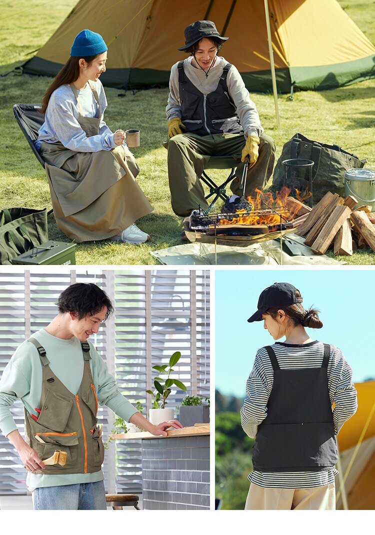 防融加工撥水マルチポケットベスト FC23103-BES ベージュ Sサイズ6