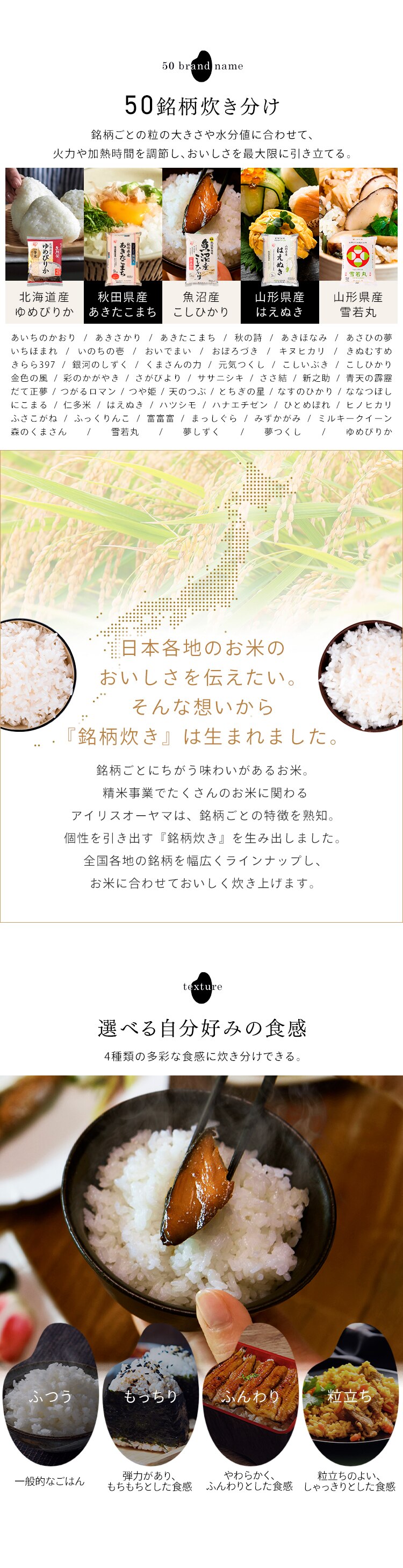 炊飯器 5.5合 圧力IH 50銘柄炊き RC-PGA50-B ブラック2