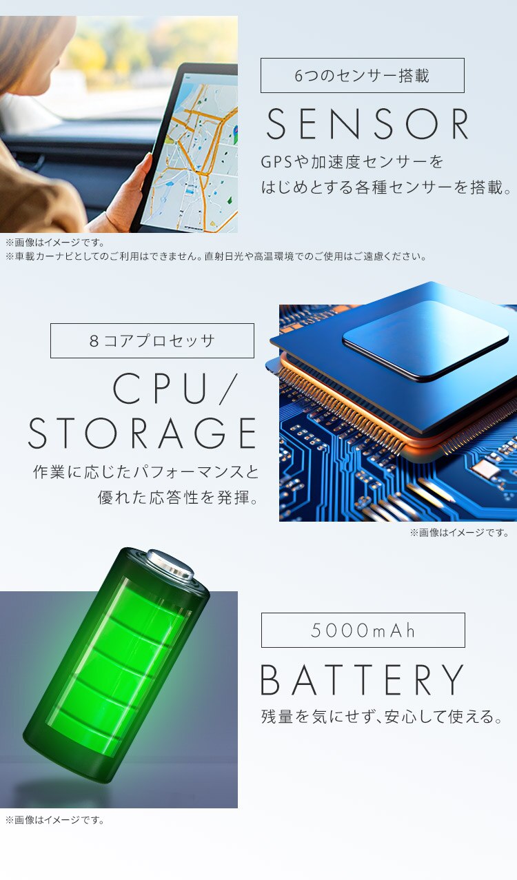 タブレット 8インチ 軽量 64GB メインメモリ4GB 8コア LUCA TE084M4V1-B ブラック1