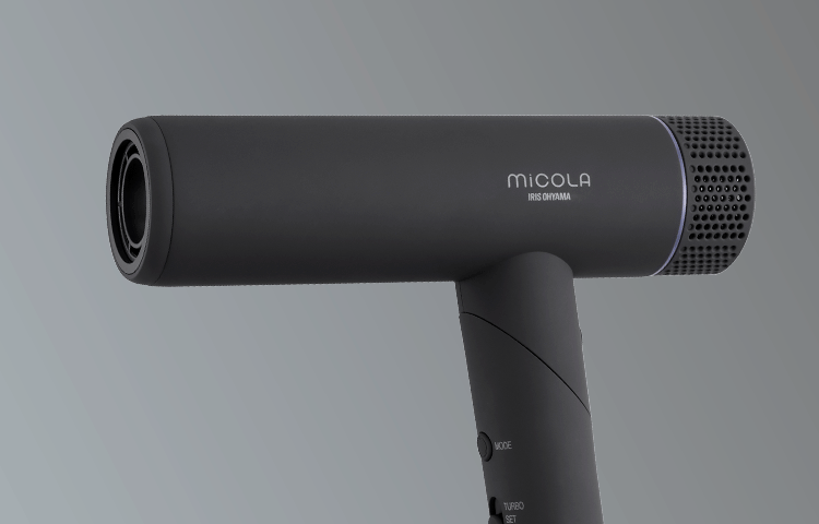 MiCOLAイオンドライヤー 折り畳み式 HDR-M401-H ダークグレー【ヘアオイル付き】5