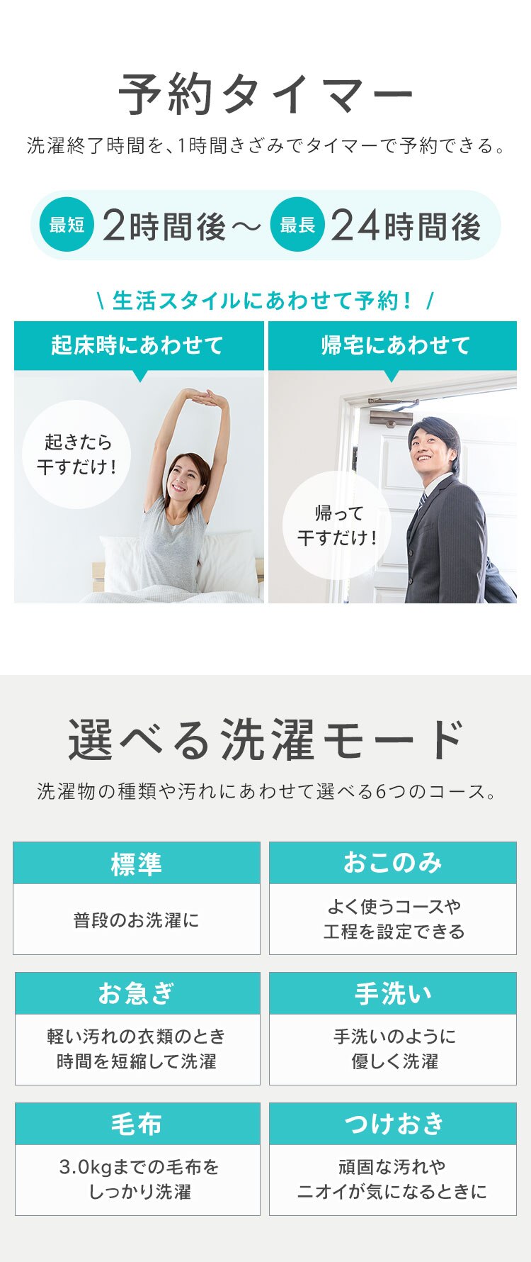 洗濯機 10kg ガチ落ち大水流洗浄 節水 部屋干し時間短縮モード 二人暮らし ファミリー向け ITW-100B01-W6