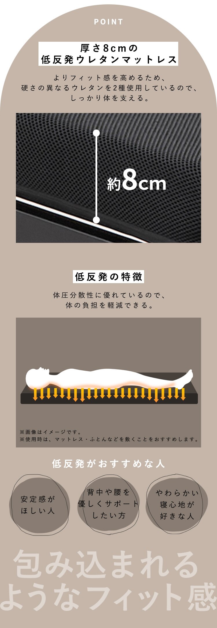 ベッド シングル 折りたたみ 低反発 OTB-TRR ブラック2