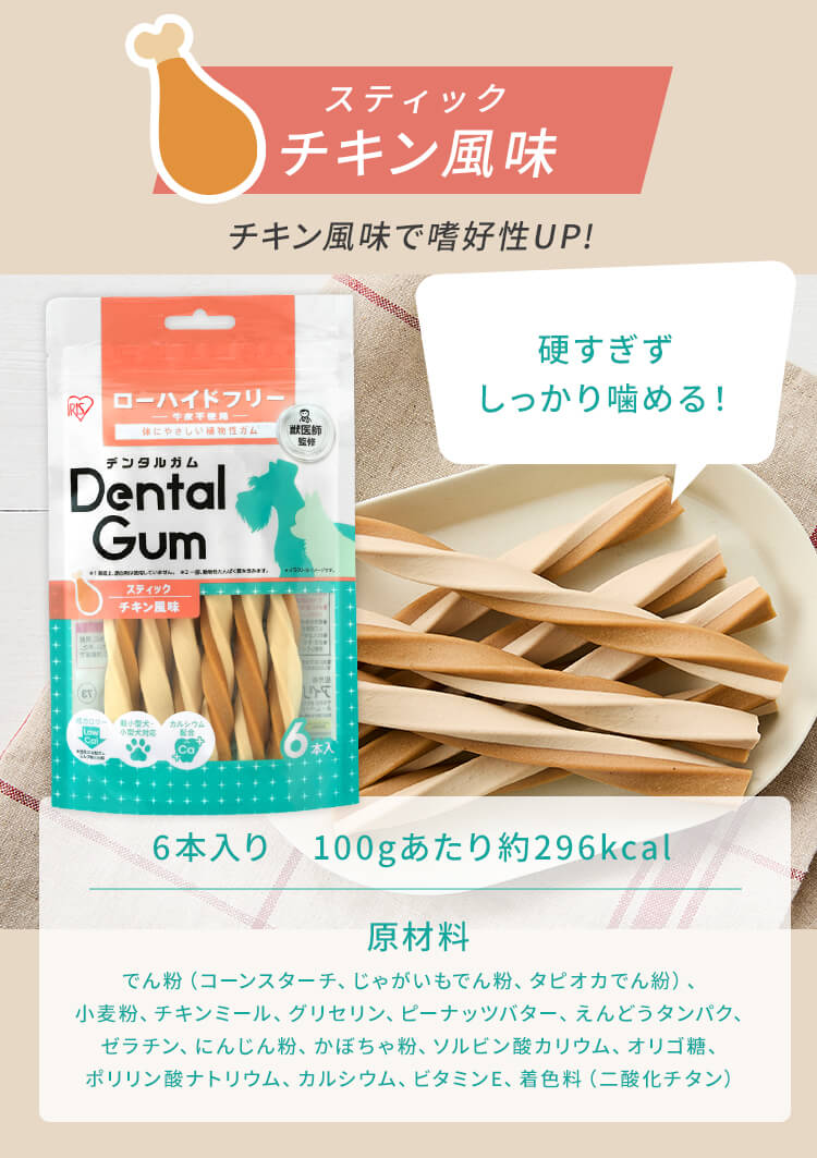 【訳アリ】【4袋セット】獣医師監修 骨型デンタルガム 10本 DGH-10 犬 デンタルケア ガム4