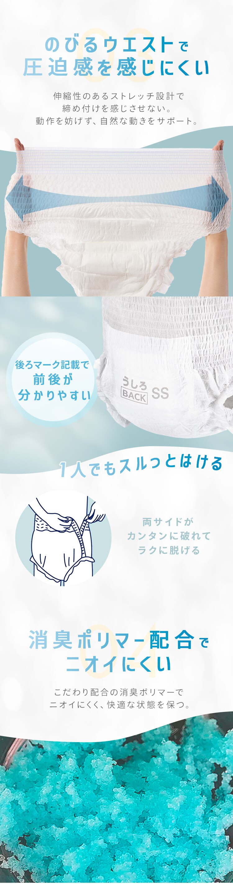 【96枚】リフィール 快適下着 超薄型パンツ Mサイズ 24枚入NAD-M24-2&times;4パック4