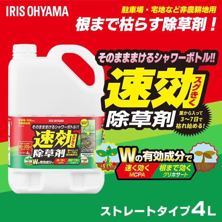 【8個セット】速効除草剤4L WSJ-4L 0