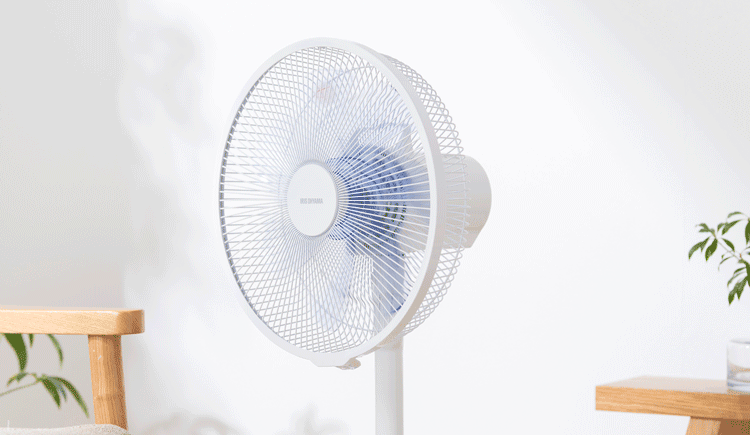 扇風機 静音 DCモーター 左右首振り リモコン付き LFD-307L-W ホワイト3