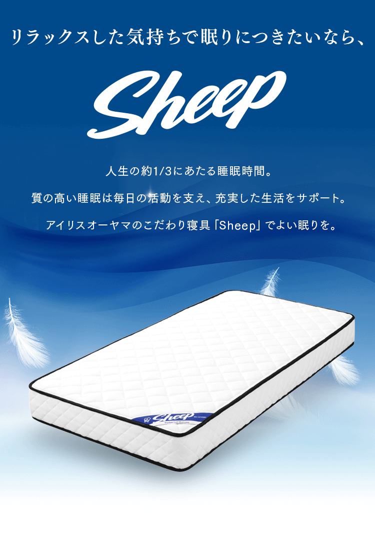 ポケットコイルマットレス PMTS22N-S ホワイト2