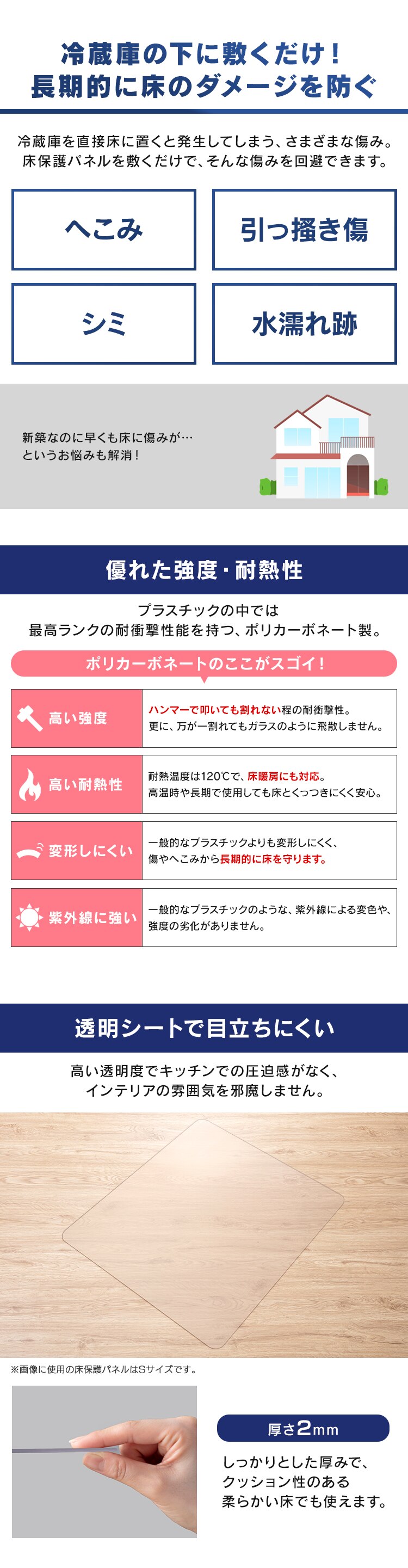 冷蔵庫/冷凍庫保護パネル XS RPD-XS1