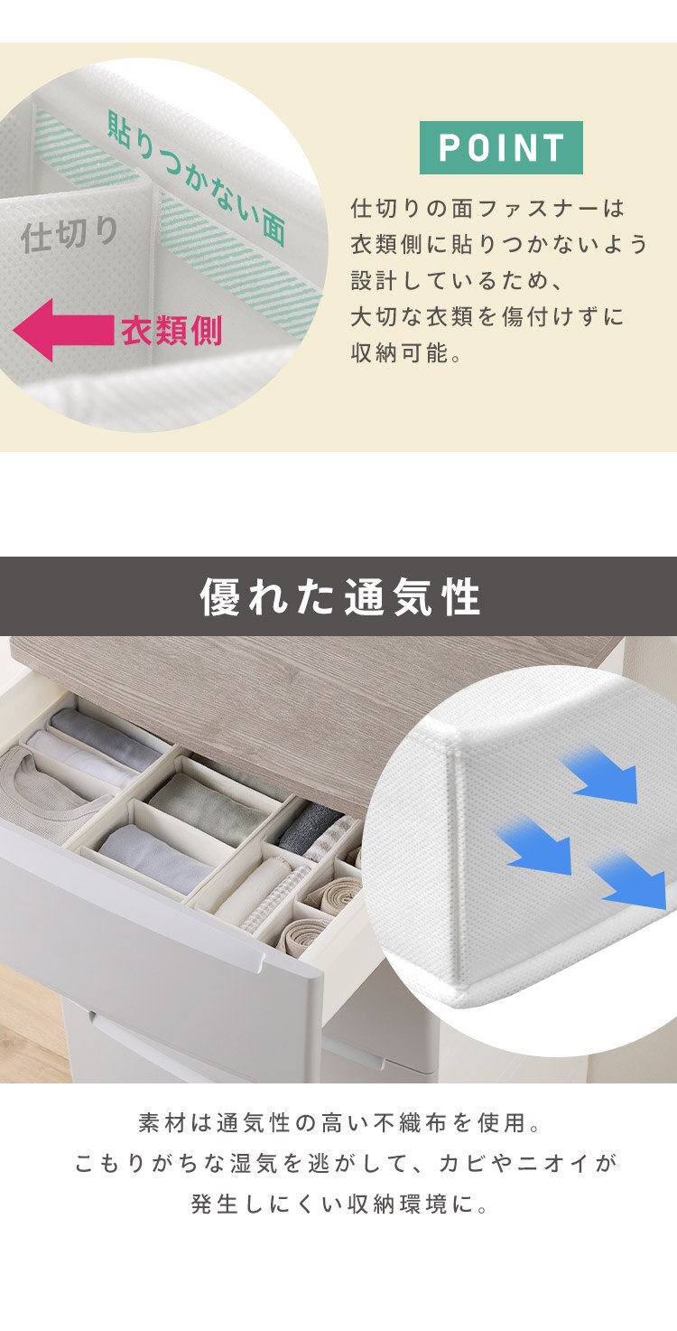 インナーボックス チェスト用 Sサイズ FIB08S ホワイト3