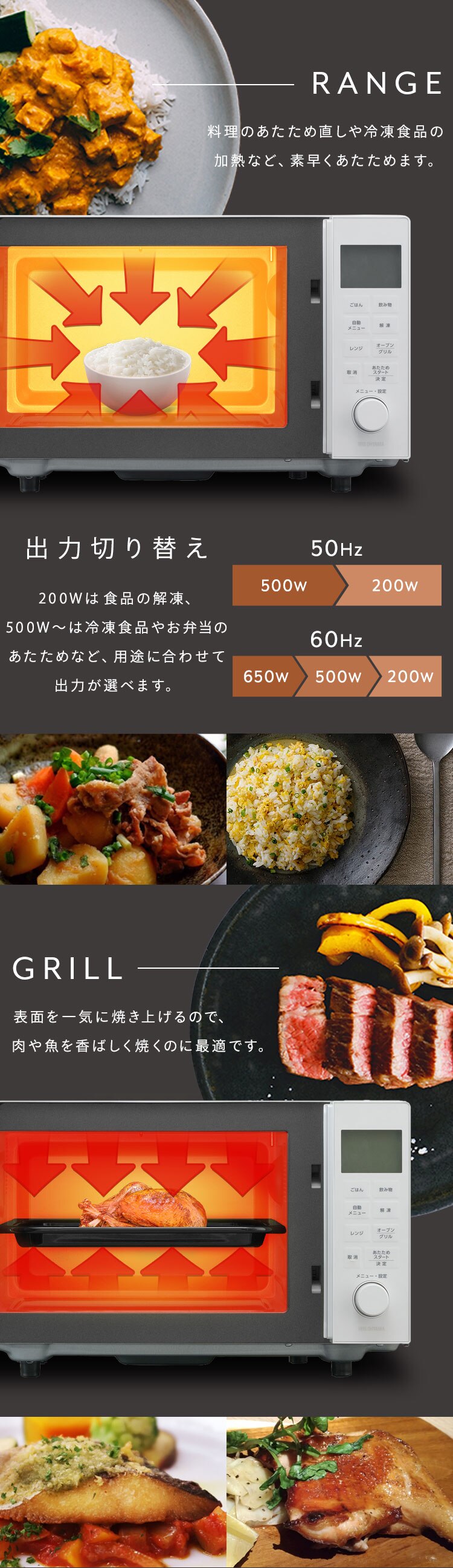 オーブンレンジ 16L PMO-F1602-B ブラック2