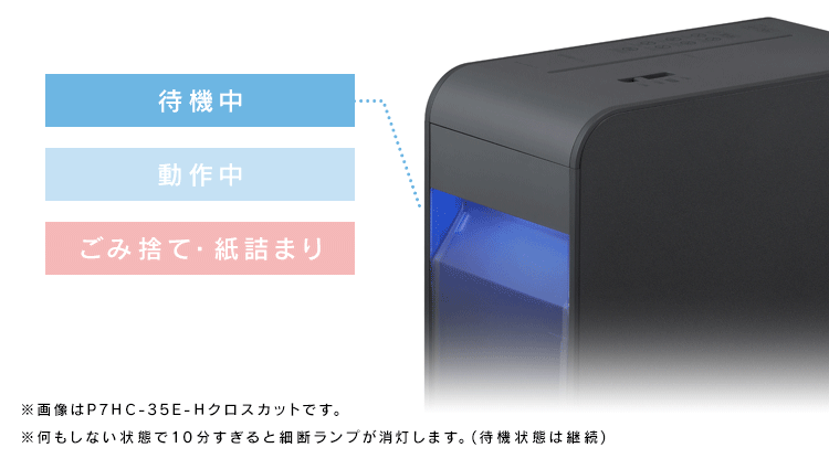 【静音】 パーソナルシュレッダー マイクロクロスカット 除電 4枚同時細断 シズカット SIZCUT P4HM-35E-W ホワイト7