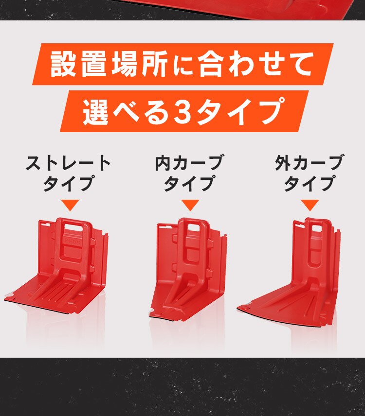 止水板 内カーブタイプ FCB-61U レッド2