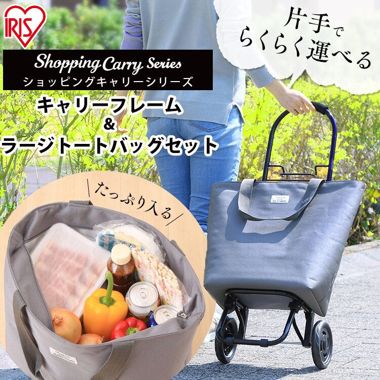 ショッピングキャリー＆ラージトートバッグセット SHPC-T グレー0