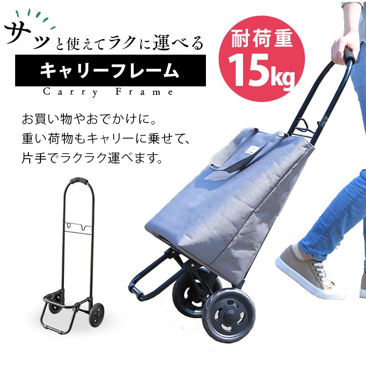 ショッピングキャリー＆ラージトートバッグセット SHPC-T グレー2