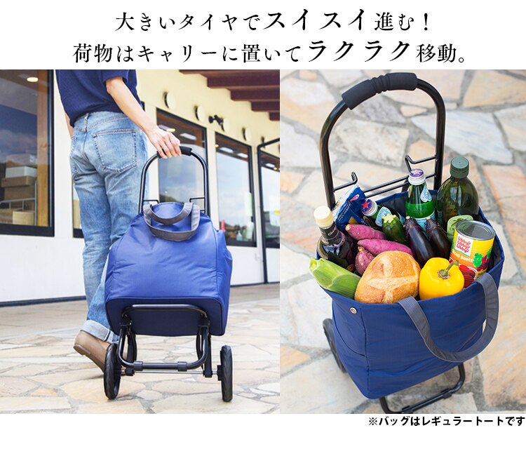 ショッピングキャリー＆ラージトートバッグセット SHPC-T グレー3