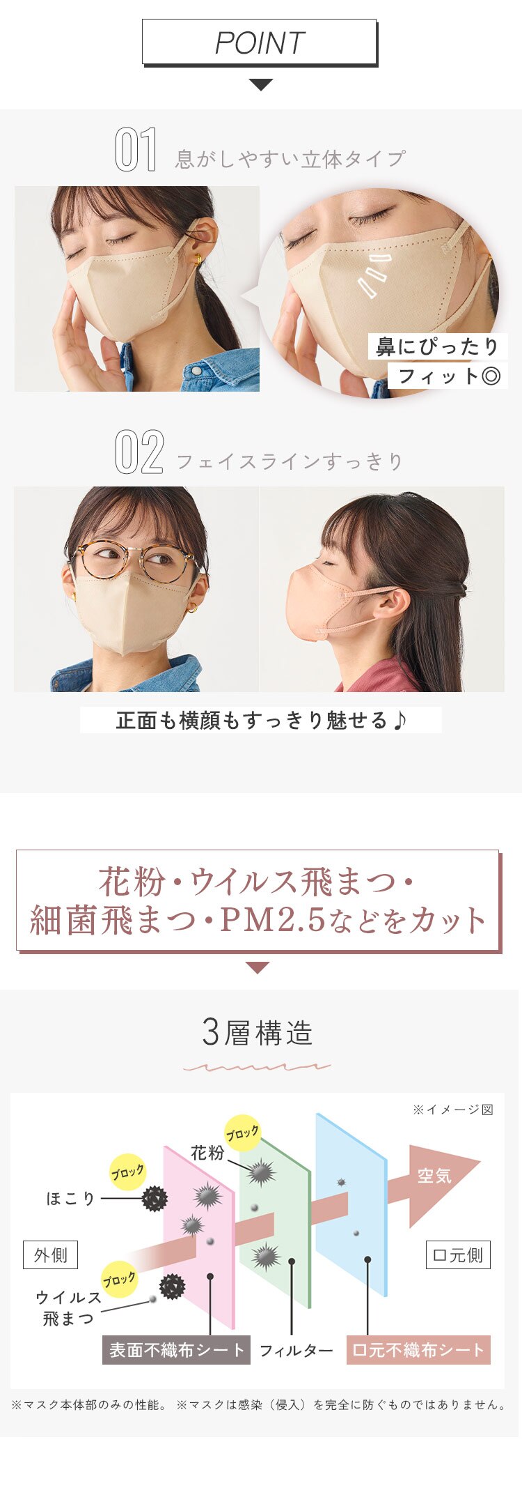 【100枚】 FASHIONABLE MASK カラーマスク ふつうサイズ 20枚入&times;5 ペールベージュ&times;ボルドー2