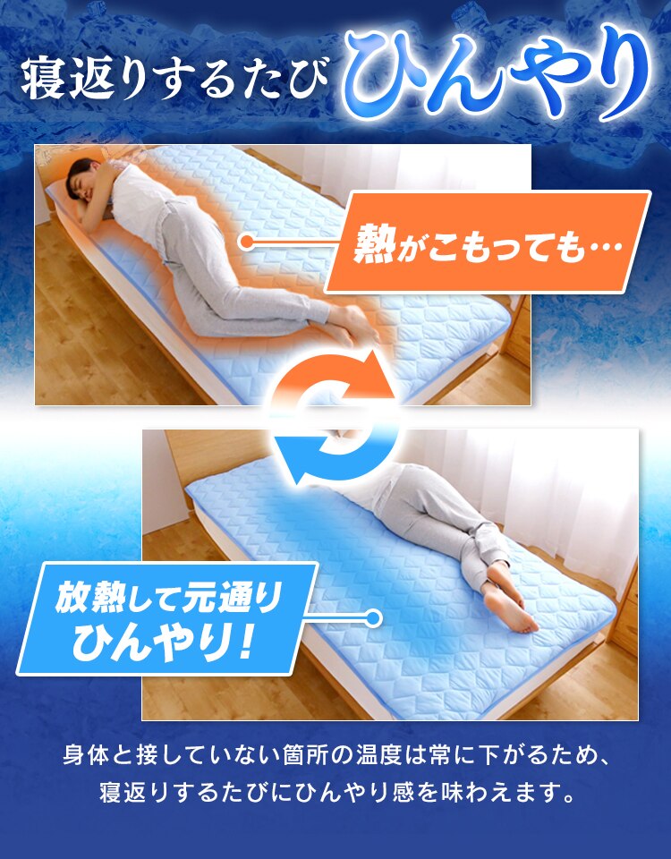 Q-MAX0.5接触冷感敷パッド S ネイビー【前払い不可】【代引き不可】【同梱不可】4