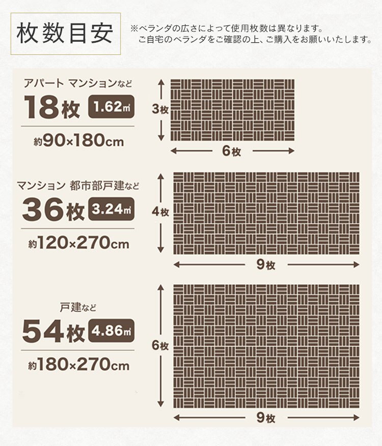 【18個セット】人工芝 タイルデッキ ジョイント式 ATD-3004