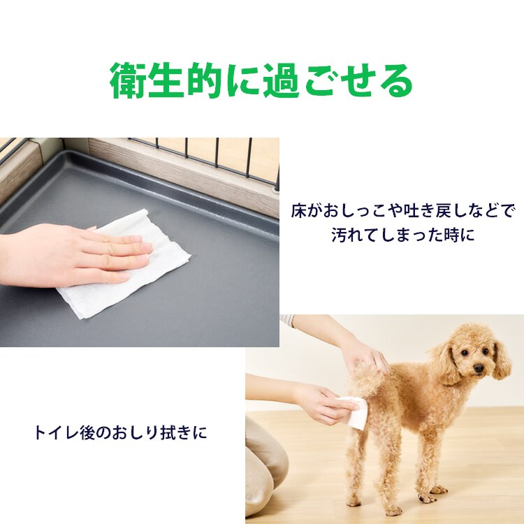 【1920枚】＼なめても安心／ノンアルコール 無香料 ペット用ウェットティッシュ８Ｐ&times;3セット3