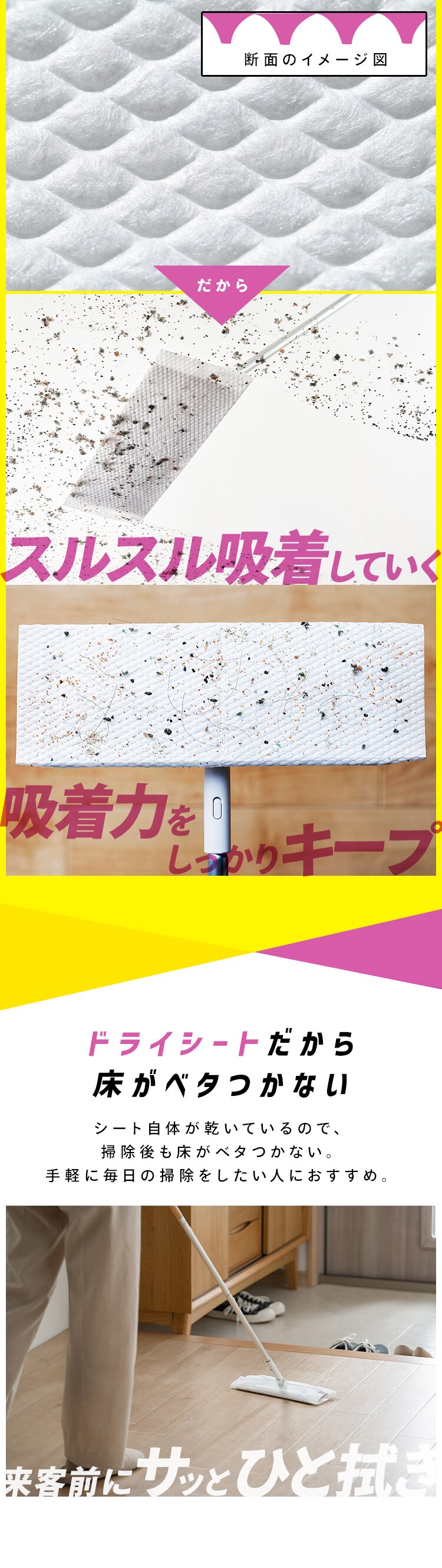 フローリングシート トルクリーン ウェット40枚 DN-FW401P 2