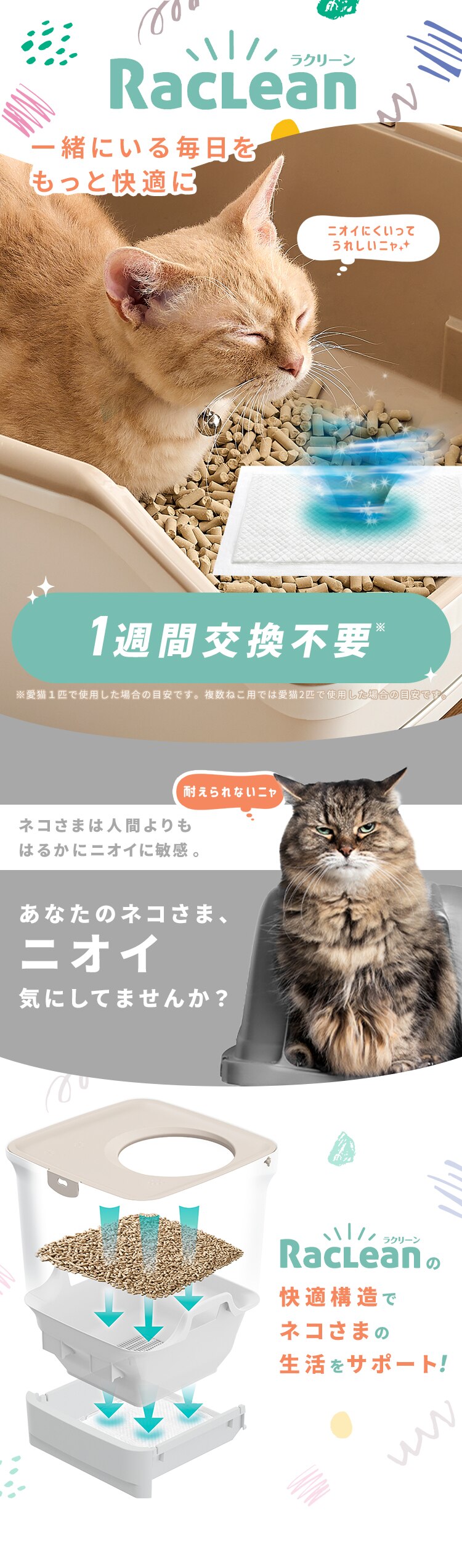 ラクリーン 【4個セット】システムトイレ用消臭シート 30枚 0