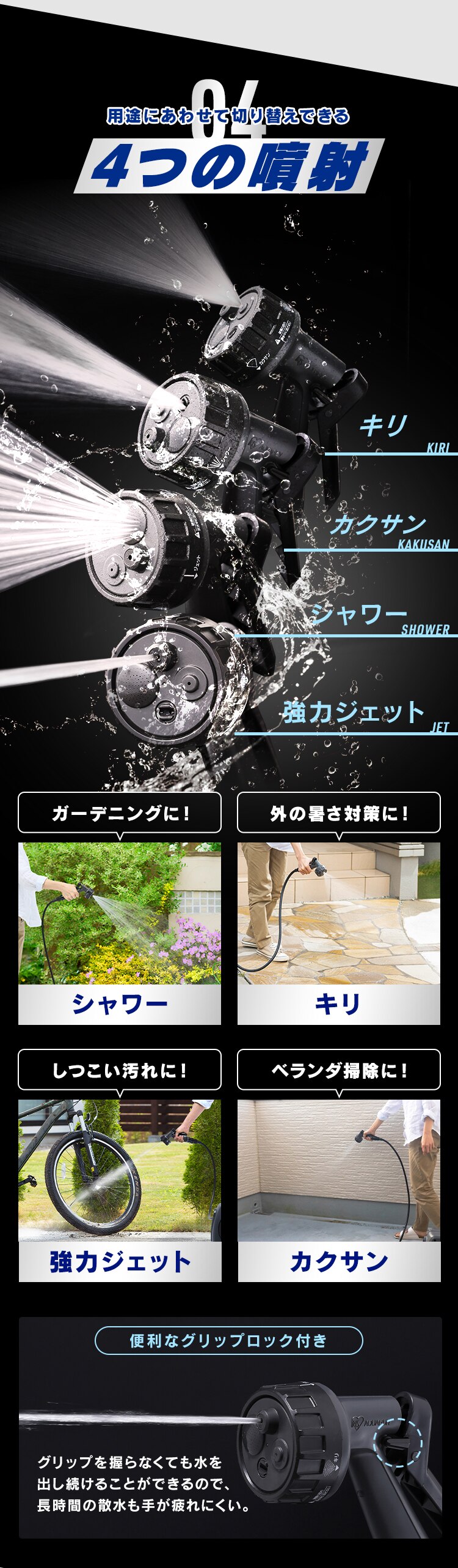 フルカバーホースリールJET 15M FHJ-15 ダークグレー/ブラック【2年保証付き】6