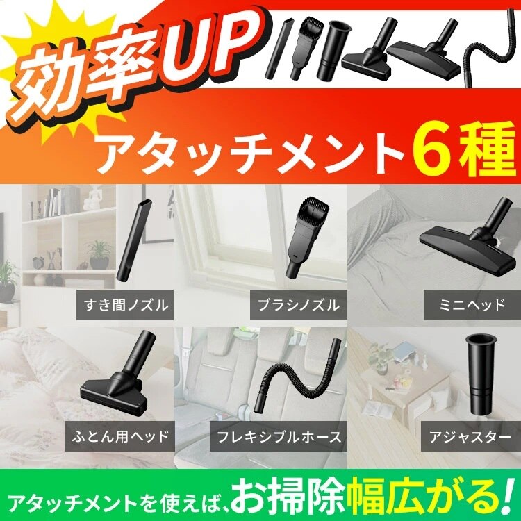 【セット】MagiCaleena サイクロンクリーナー SCD-124P-H グレー マルチツールセット15