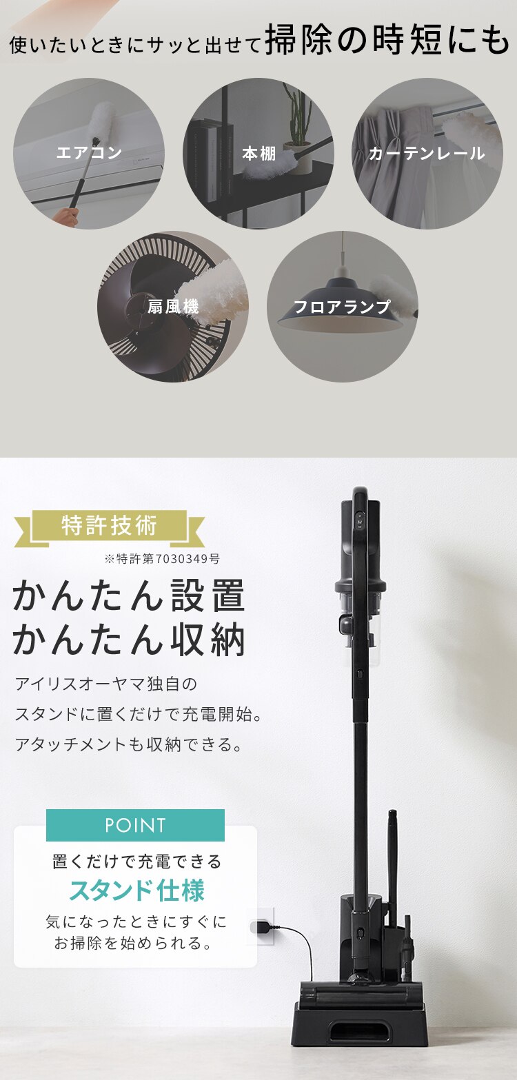 充電式サイクロンスティッククリーナー SCD-R4P-B ブラック【前払い不可】【代引き不可】【同梱不可】4
