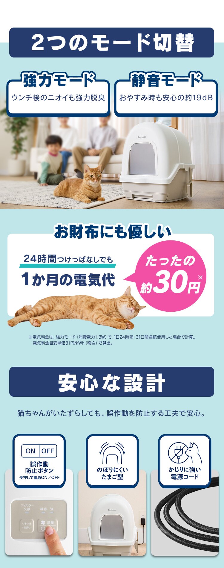 ラクリーン 炭脱臭ファン付き猫トイレ フルカバー システム 猫 トイレ DFT-52 アイボリー／ベージュ  8