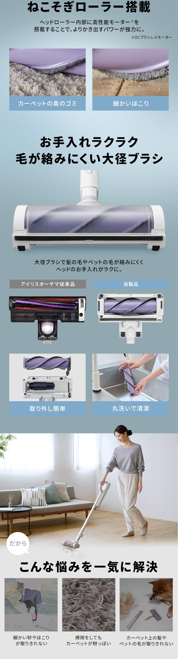 充電式紙パックスティッククリーナー SBD78DCBLP-W ホワイト 単品（紙パック5年分付き）【前払い不可】【代引き不可】【同梱不可】2