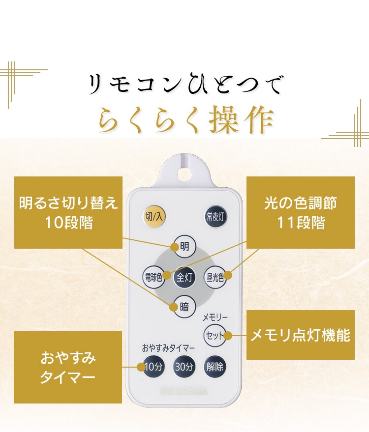 和風ペンダントライト メタルサーキットシリーズ 8畳 調色 PLM8DL 全2種9