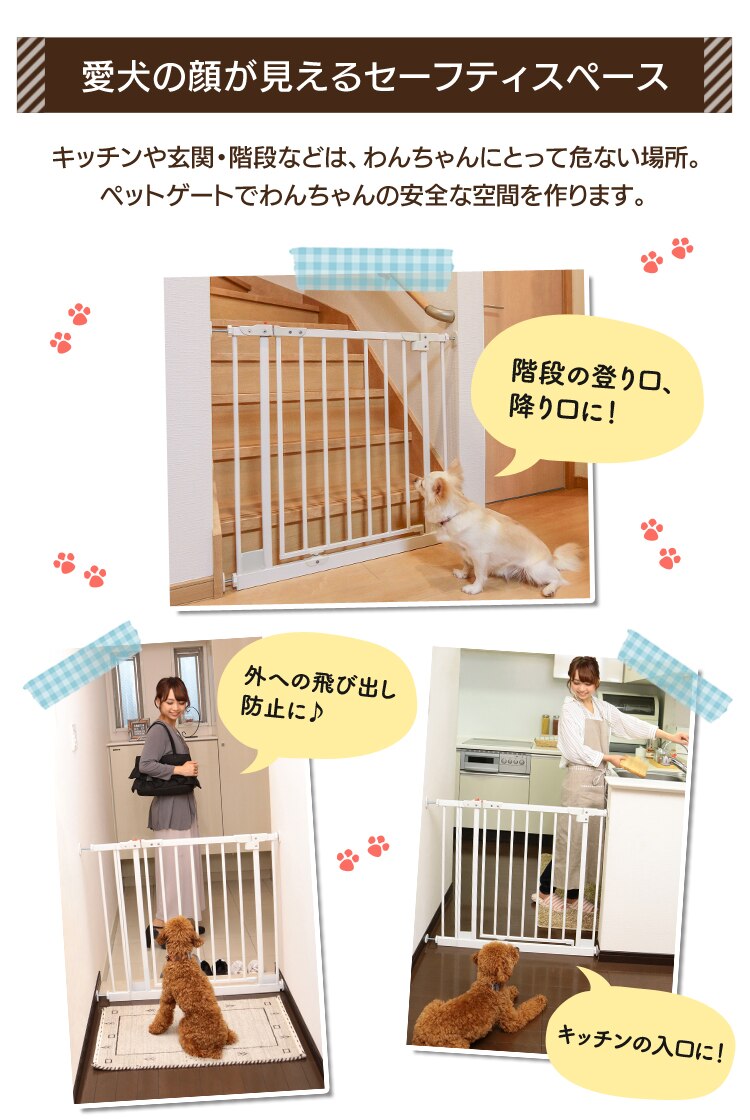 愛犬の顔が見えるセーフティスペース