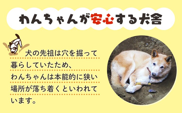 わんちゃんが安心する犬舎