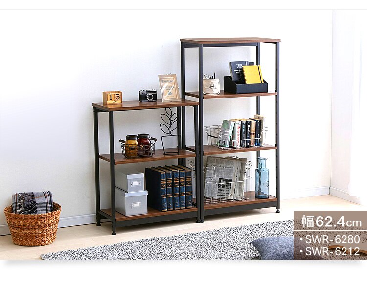 シリーズで組合せイロイロ スチールウッドラック SWR-6280・6212