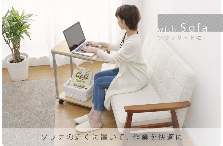 サイドテーブル DSI-356 ペアー／シルバー1