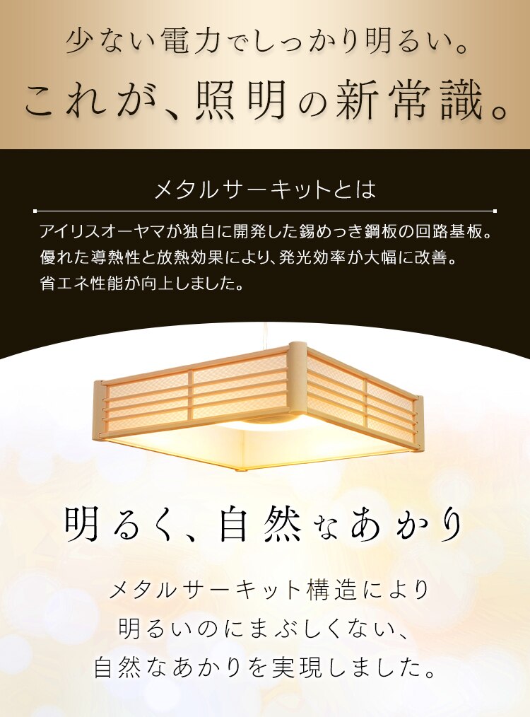 ペンダントライト 和風 12畳 調光/調色 菱格子 メタルサーキットシリーズ PLM12DL/DL-HG20
